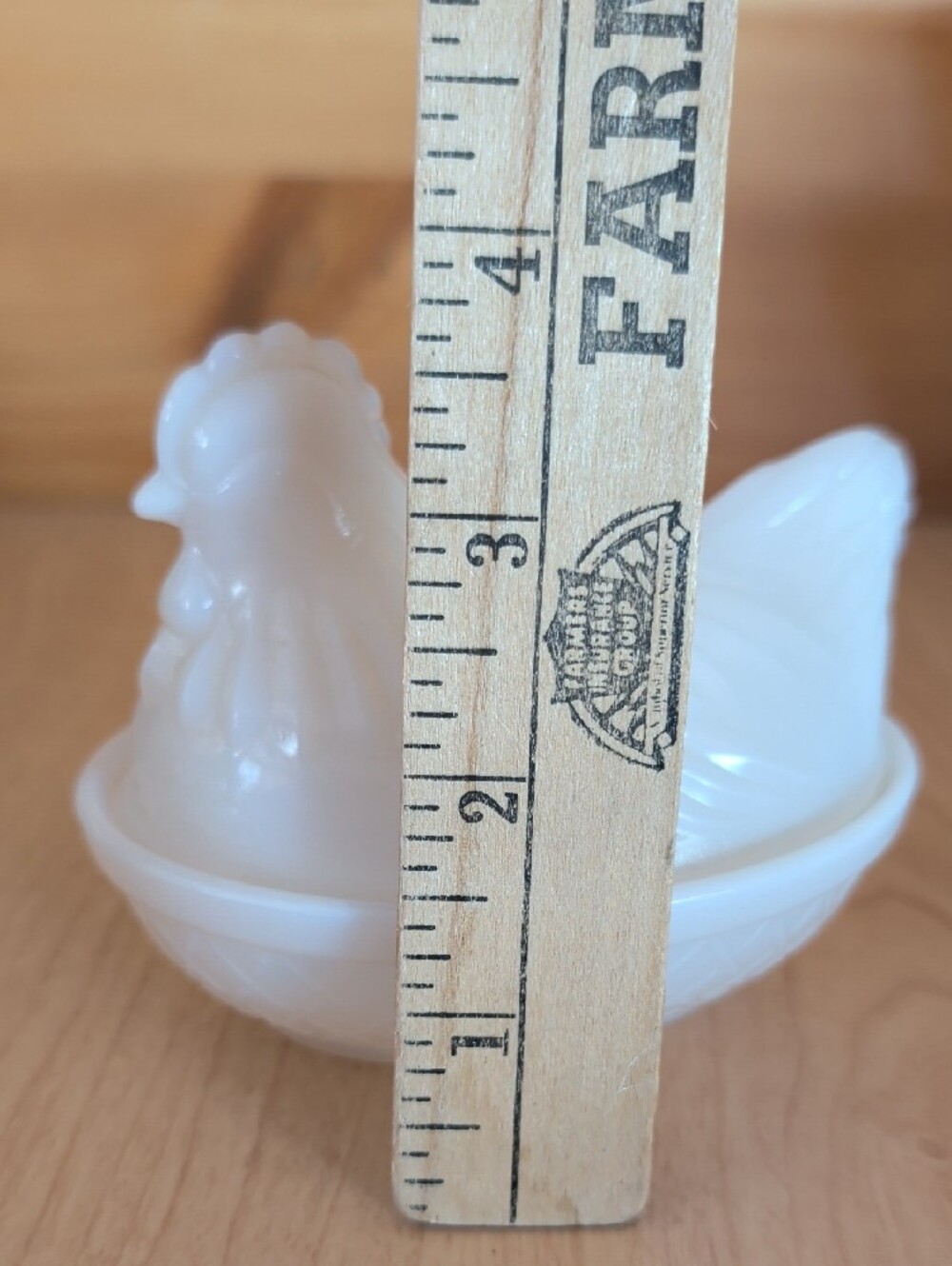 VTG. Hazel Atlas White Milk Glass Hen on Nest Trinket Dish - White - Picture 10 of 11